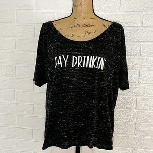 Bella | Black Oversized T-Shirt | Size Large